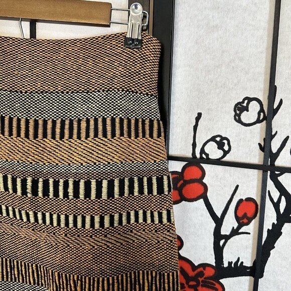 BURBERRY PRORSUM Runway SS12 Striped High Rise Pencil Tweed Knit Skirt Size S - Picture 9 of 13